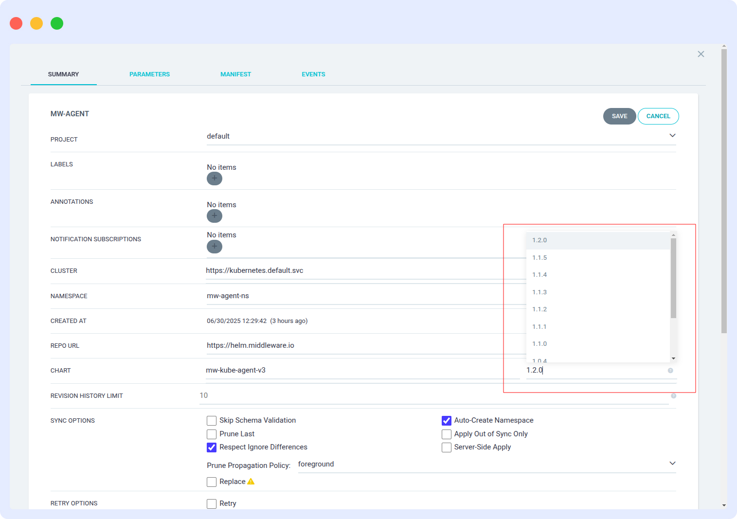 ArgoCD Application Upgrade