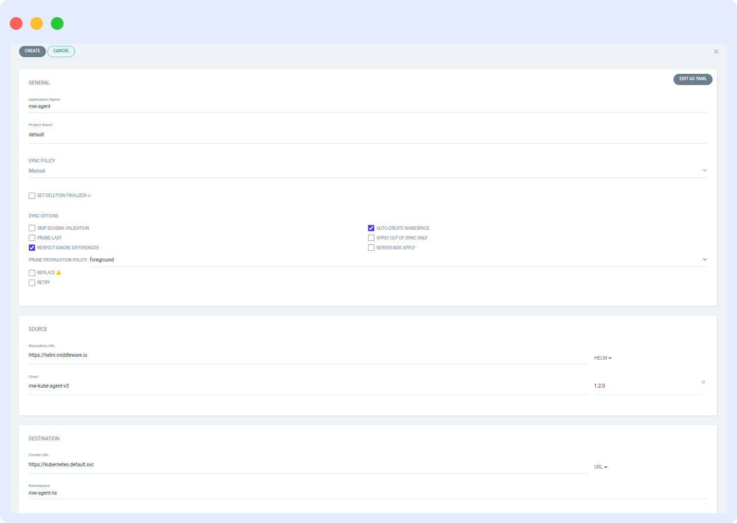ArgoCD Application Configuration