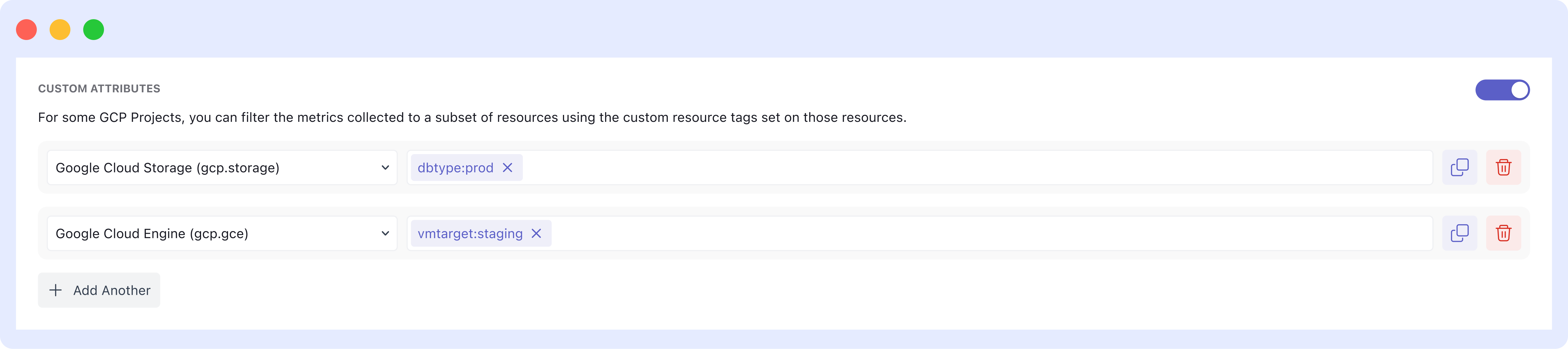 image-light Custom Attributes
