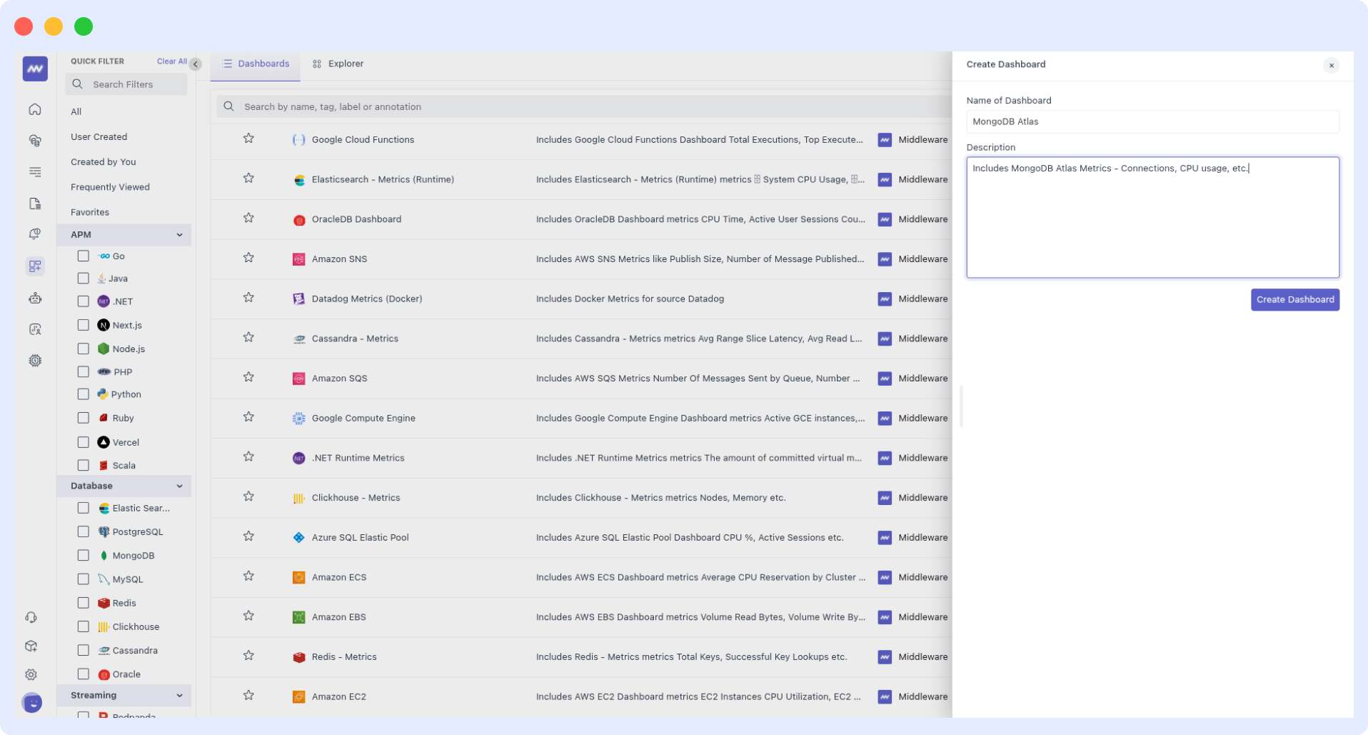 Create Widget Profile Screen